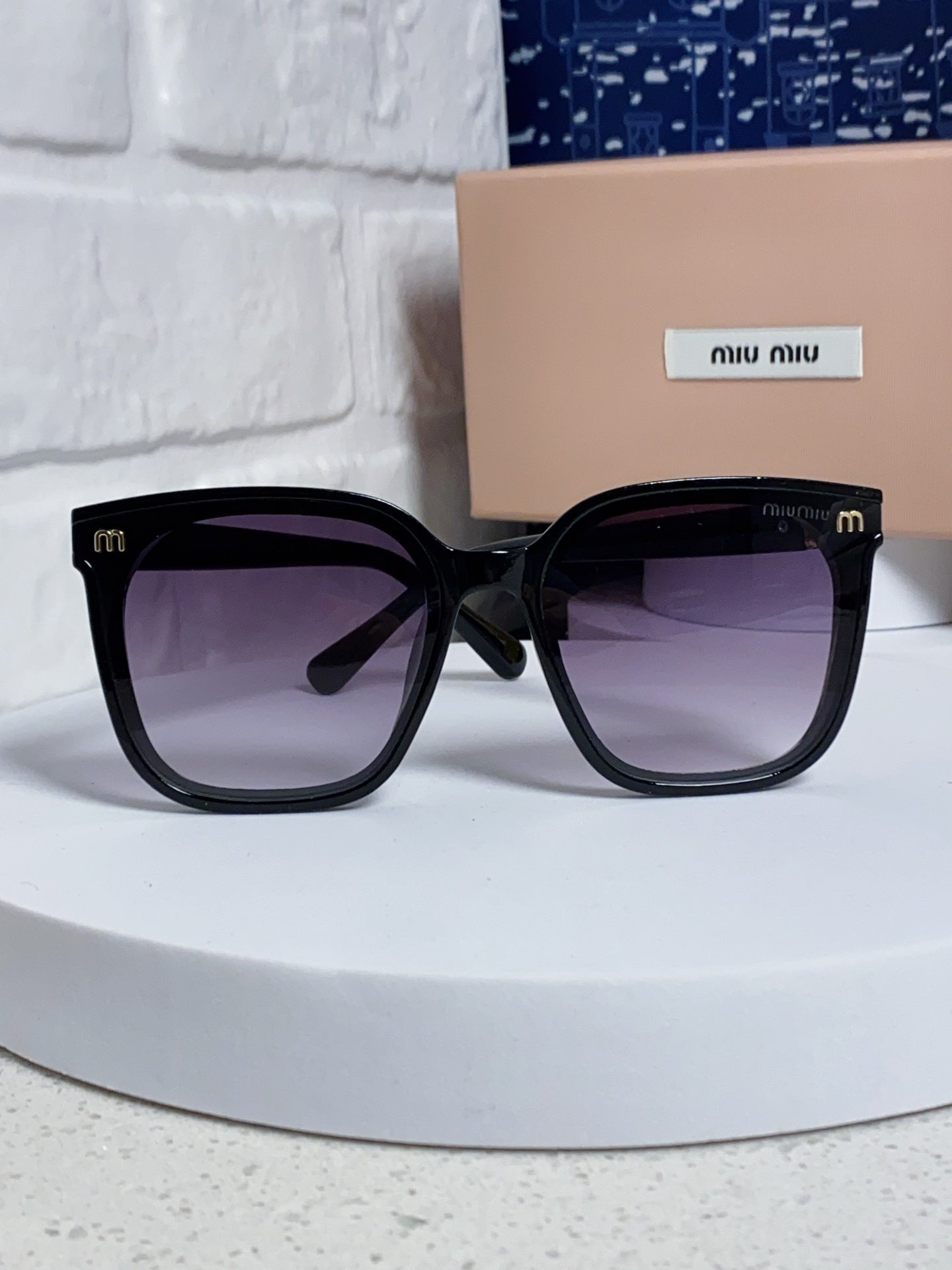 Miu Miu Round Silver Lens Sunglasses for Women - 432673 - detail image 2