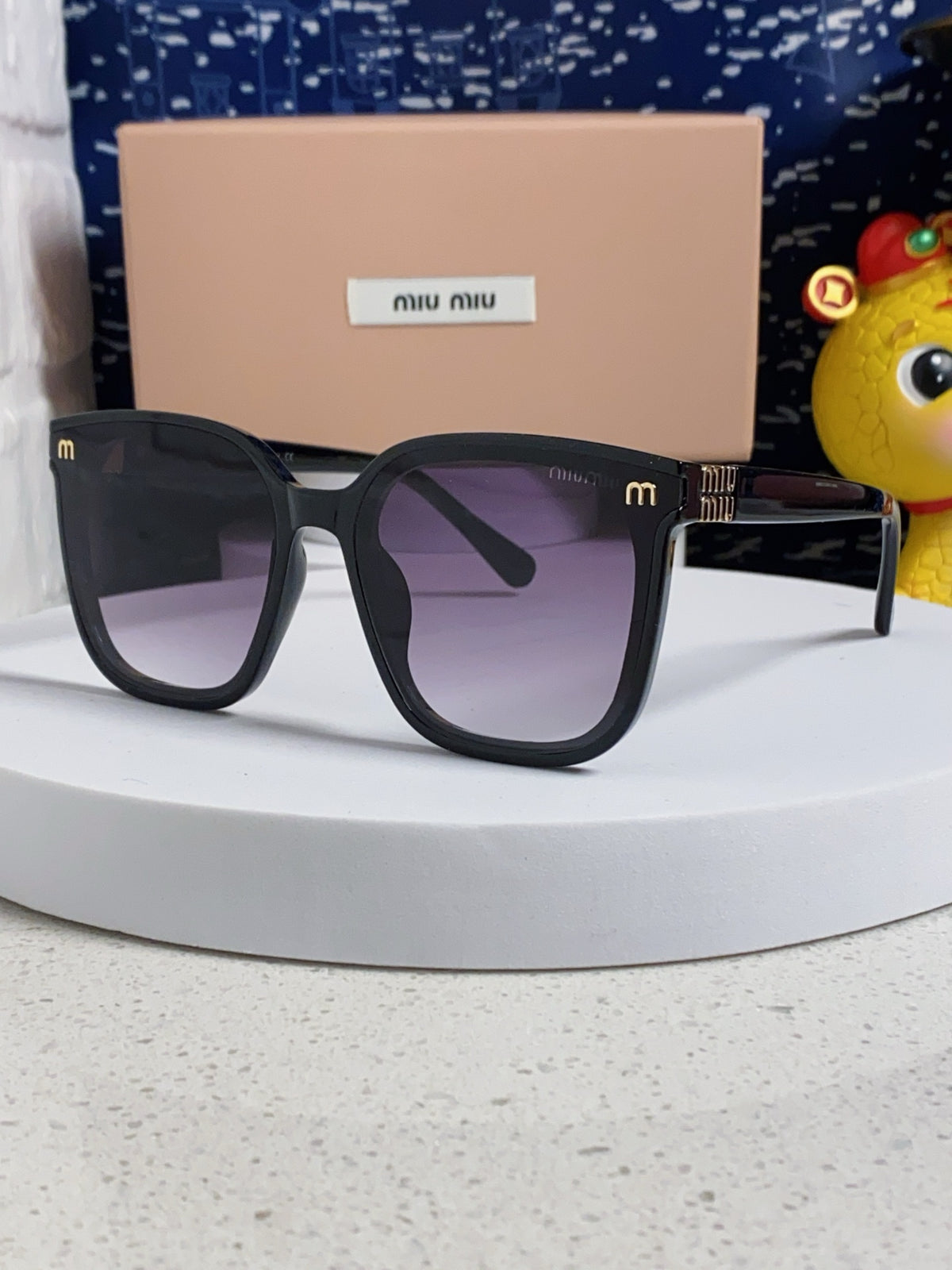 Miu Miu Round Silver Lens Sunglasses for Women - 432673