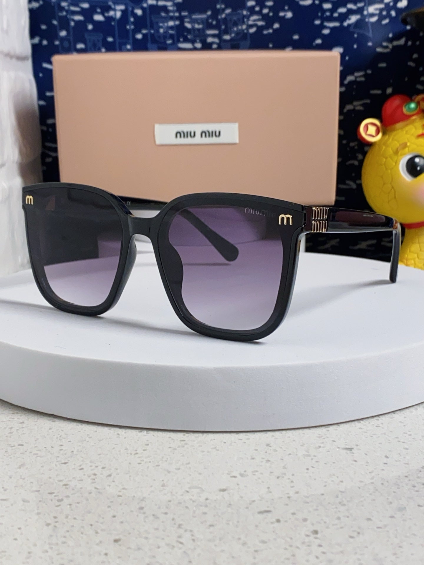 Miu Miu Round Silver Lens Sunglasses for Women - 432673