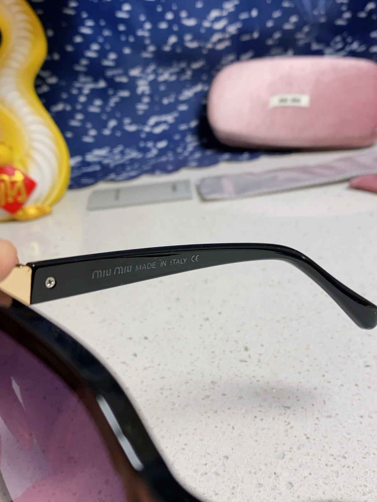 Miu Miu Round Silver Lens Sunglasses for Women - 432673 - detail image 8