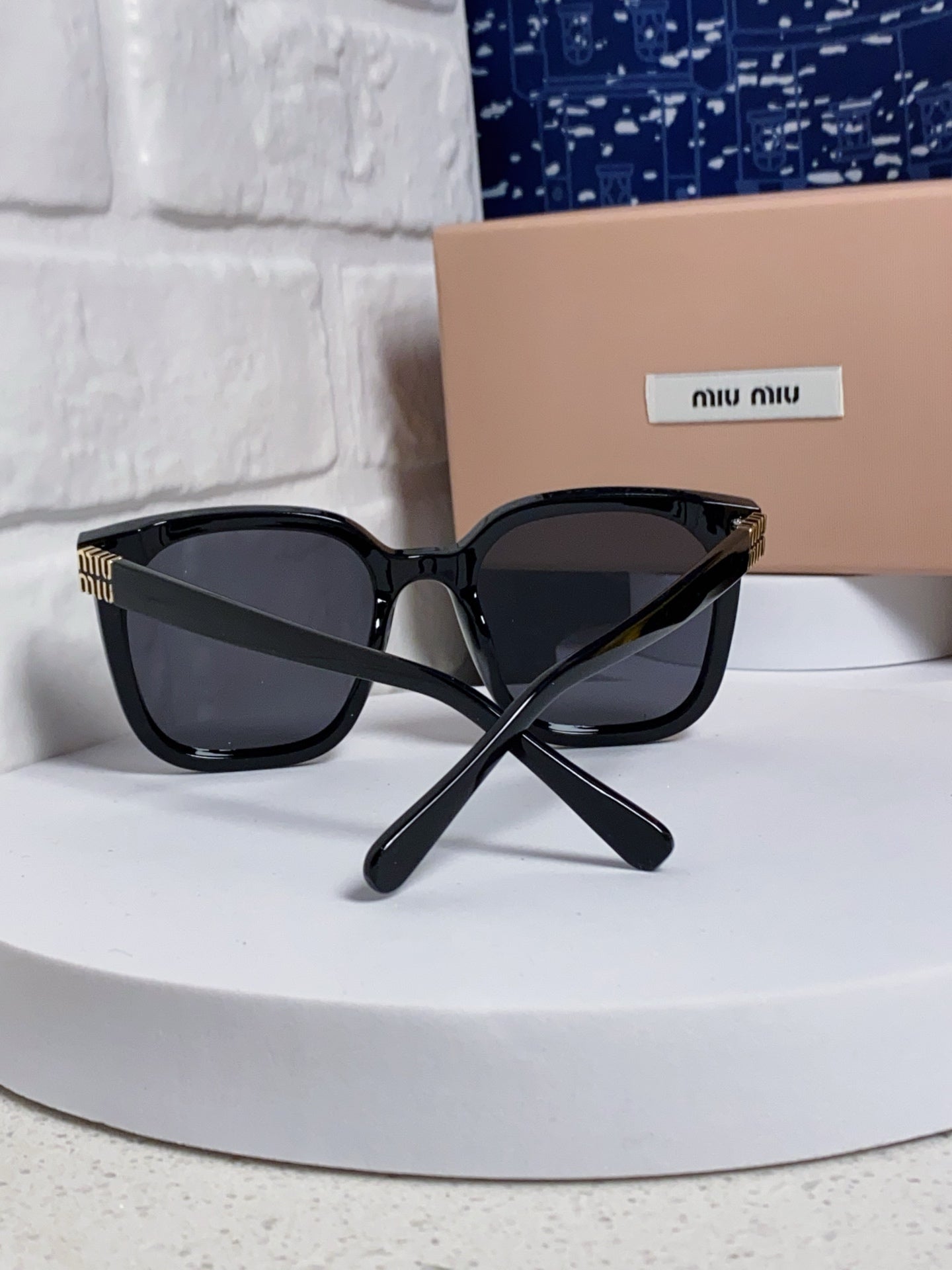 Miu Miu Round Silver Lens Sunglasses for Women - 432674 - detail image 3