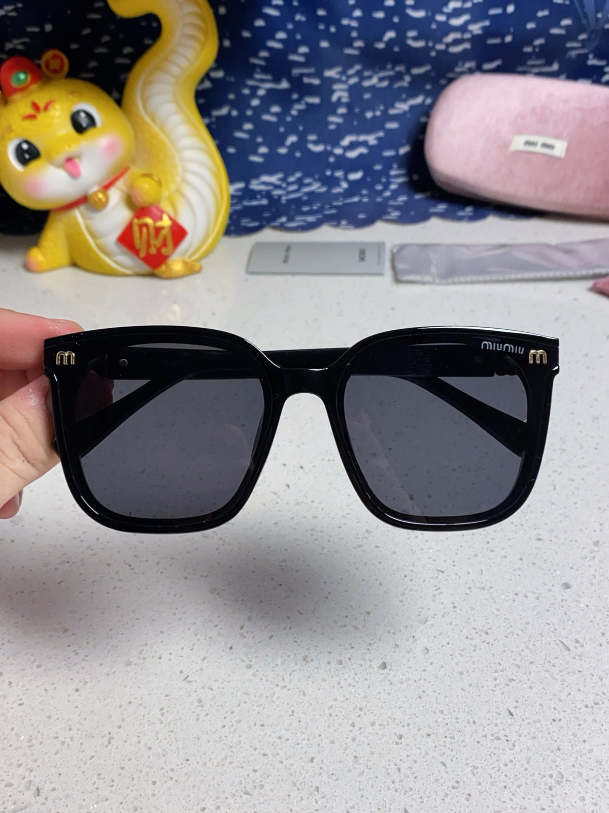Miu Miu Round Silver Lens Sunglasses for Women - 432674 - detail image 4