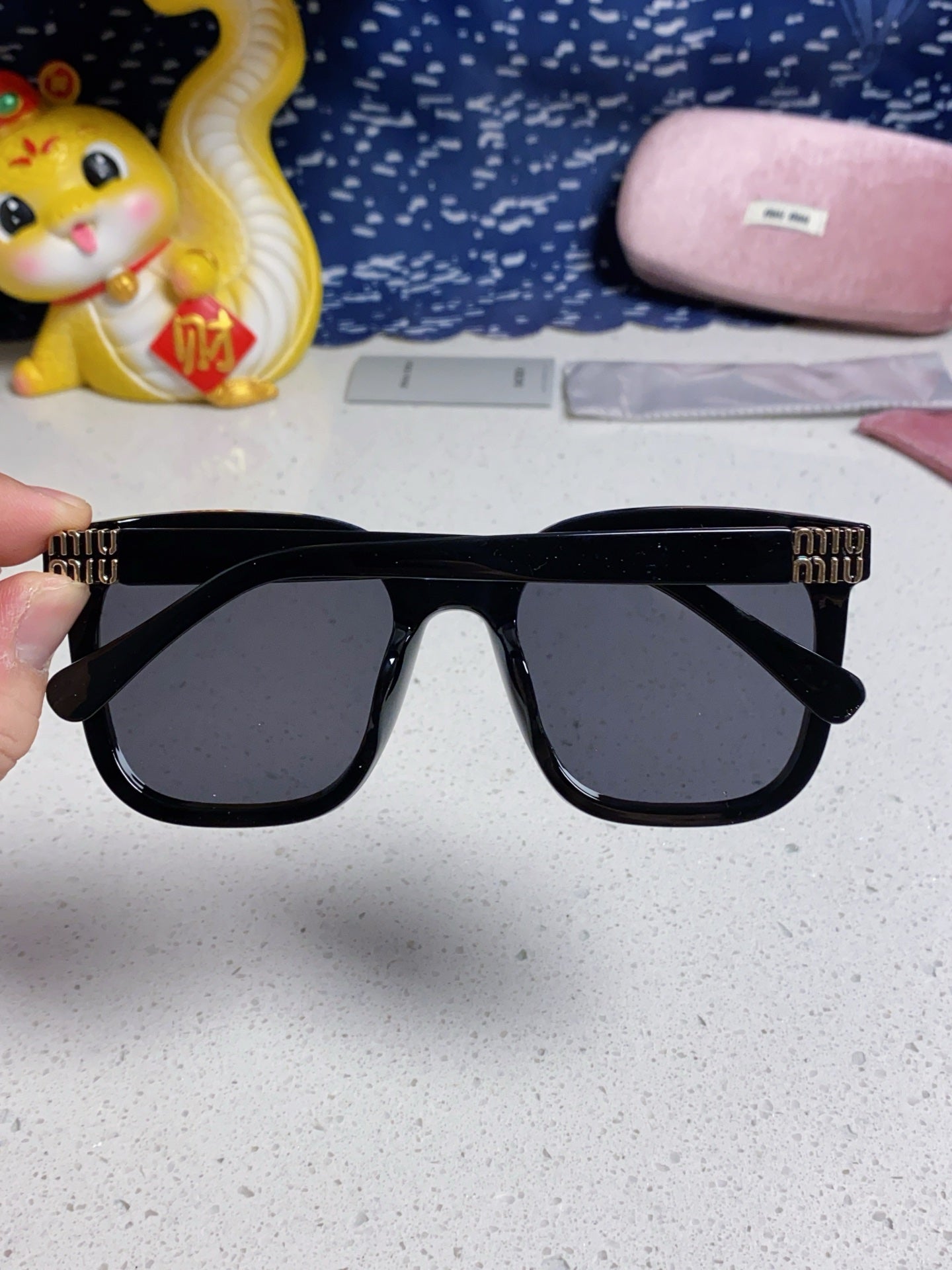 Miu Miu Round Silver Lens Sunglasses for Women - detail image 5