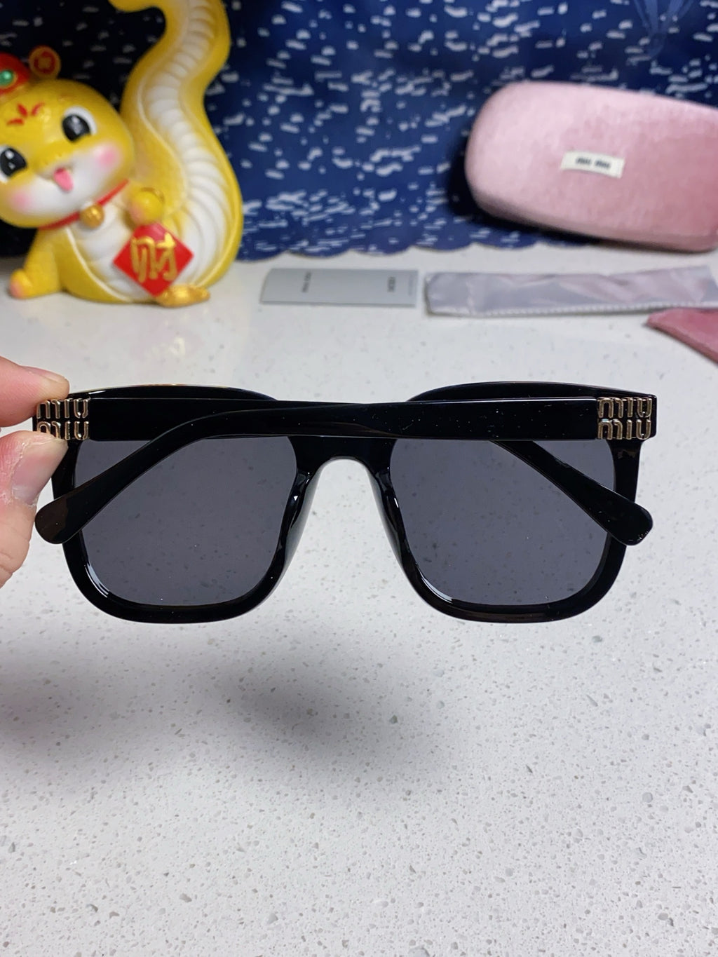 Miu Miu Round Silver Lens Sunglasses for Women - 432674 - detail image 5