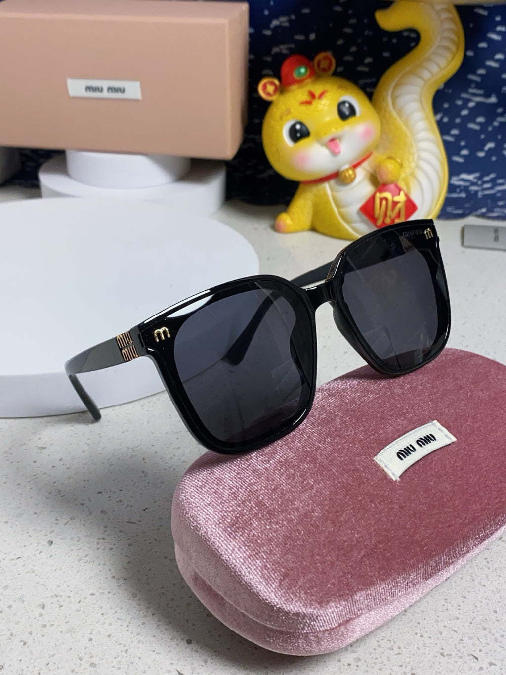 Miu Miu Round Silver Lens Sunglasses for Women - detail image 10