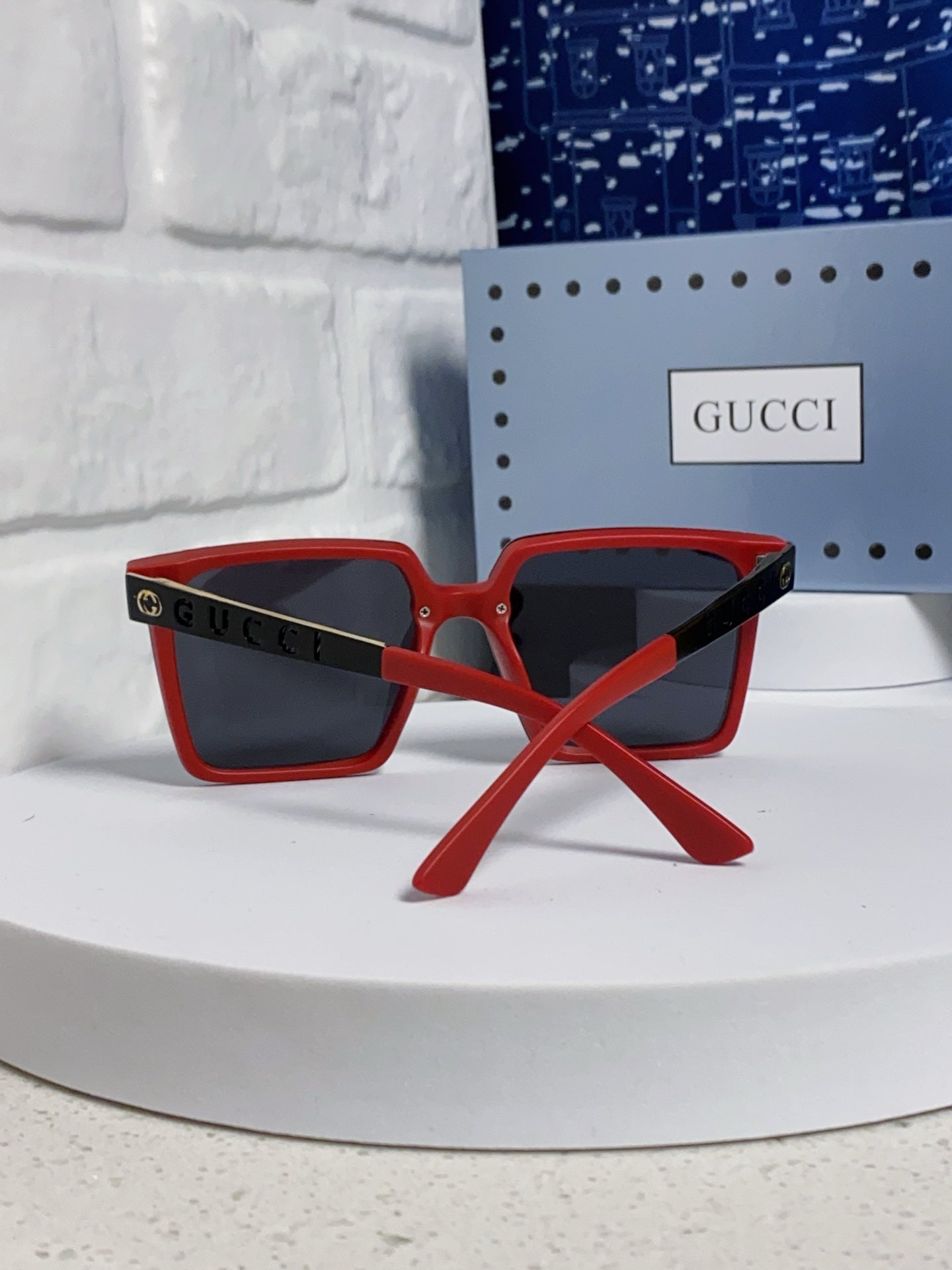 Gucci Polarized Square Silver Lens Sunglasses for Men & Women - 357878 - detail image 3