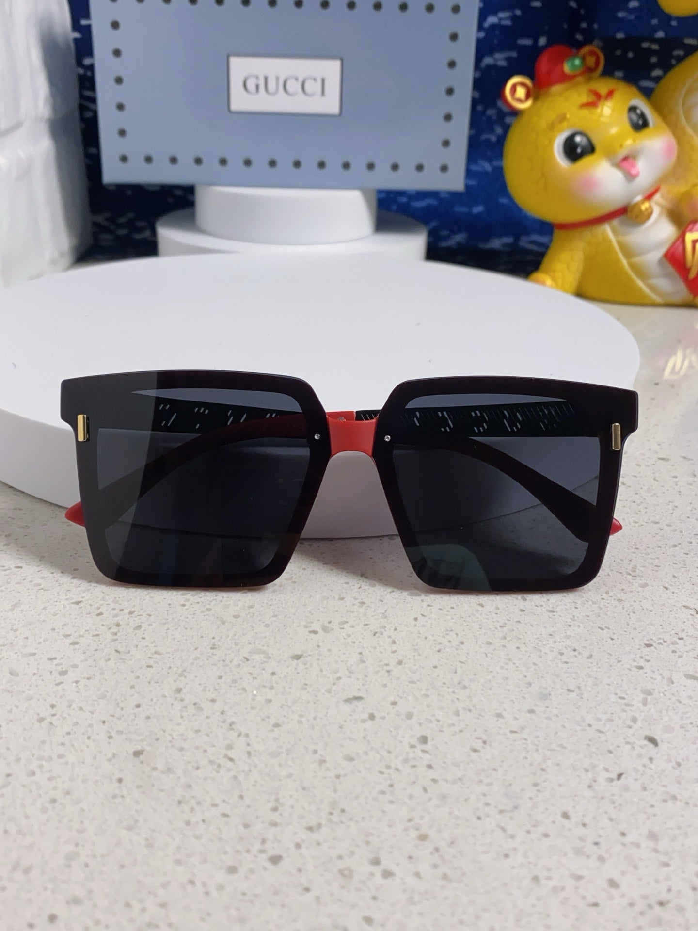 Gucci Polarized Square Silver Lens Sunglasses for Men & Women - 357878 - detail image 9