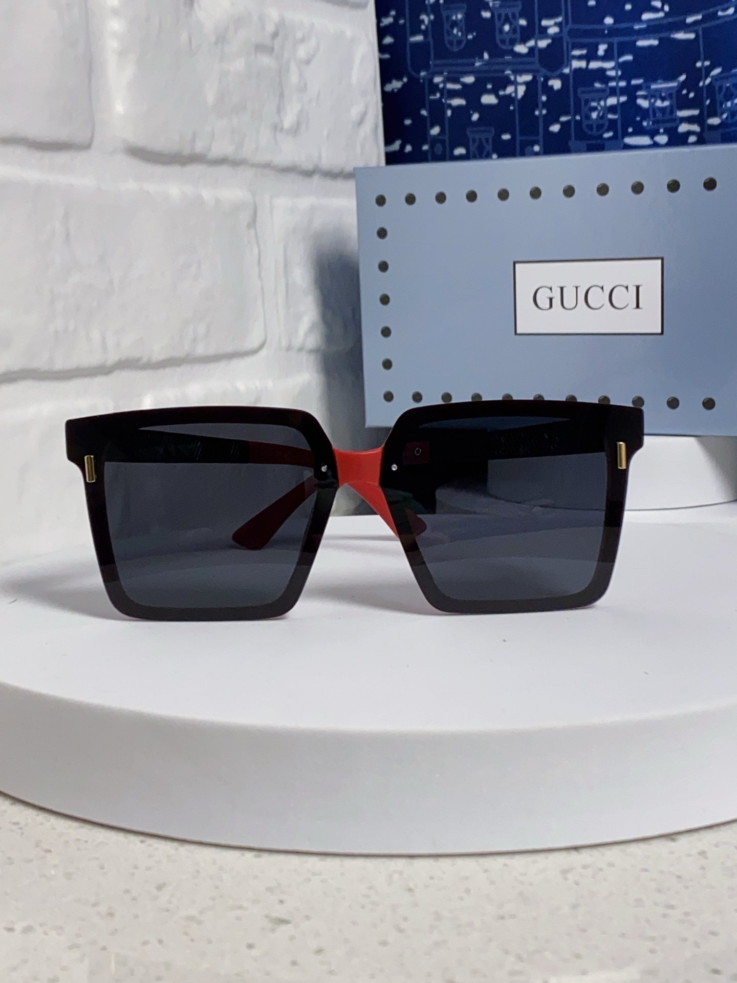 Gucci Polarized Square Silver Lens Sunglasses for Men & Women - 357878 - detail image 2