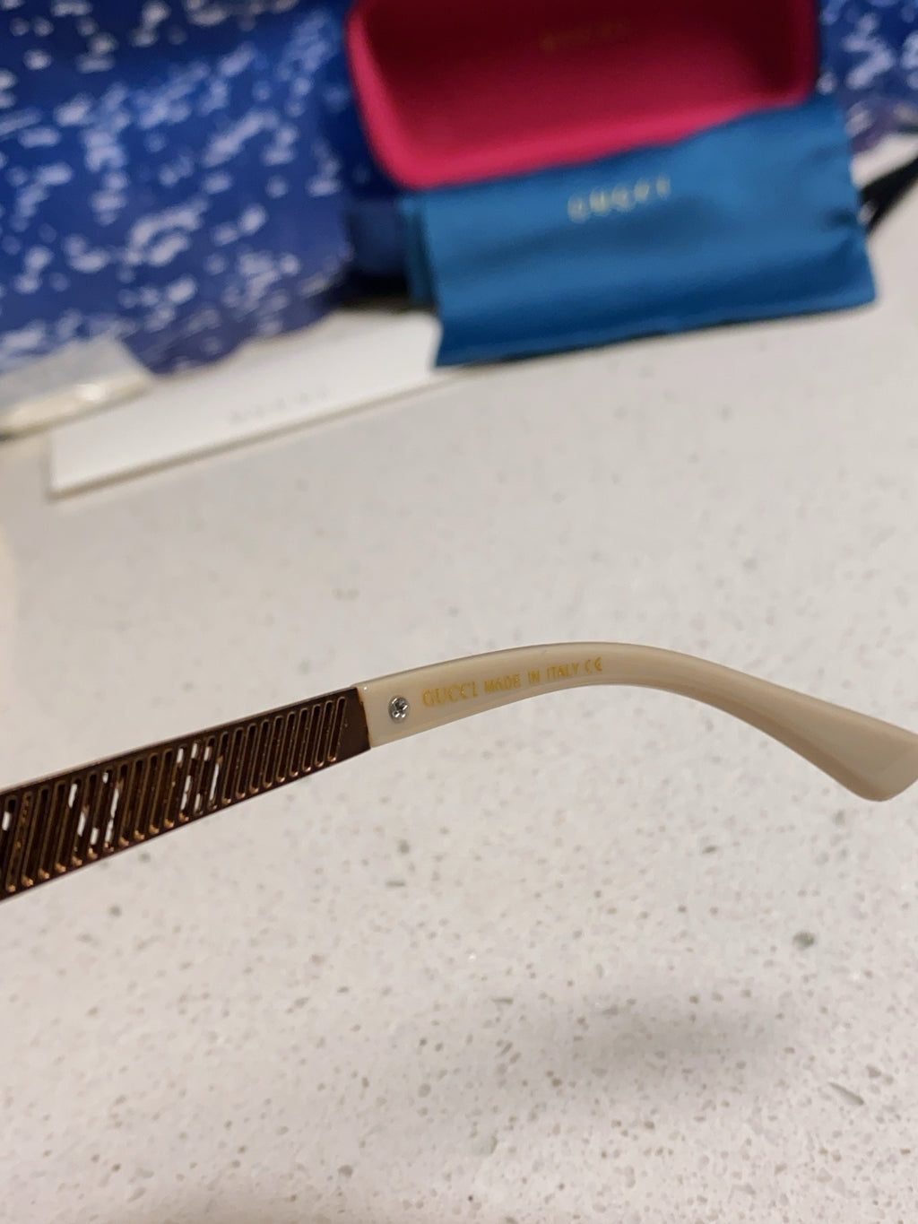 Gucci Polarized Square Silver Lens Sunglasses for Men & Women - 486445 - detail image 8
