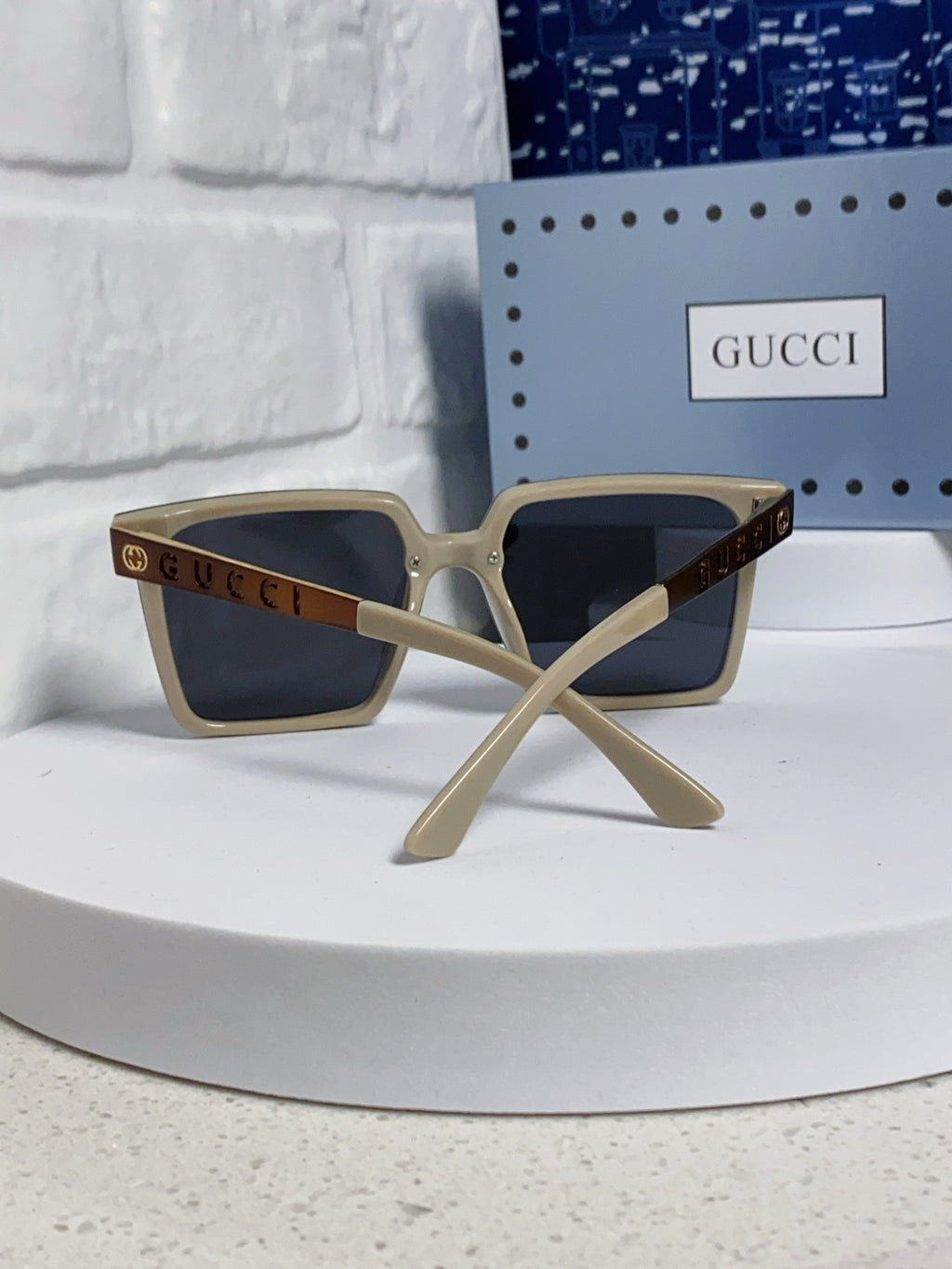 Gucci Polarized Square Silver Lens Sunglasses for Men & Women - 357879 - detail image 3
