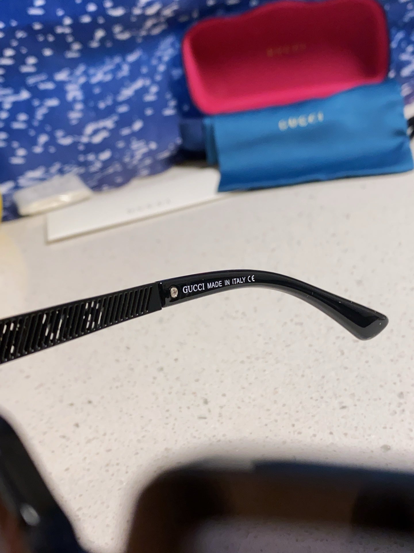 Gucci Polarized Square Silver Lens Sunglasses for Men & Women - 357880 - detail image 8