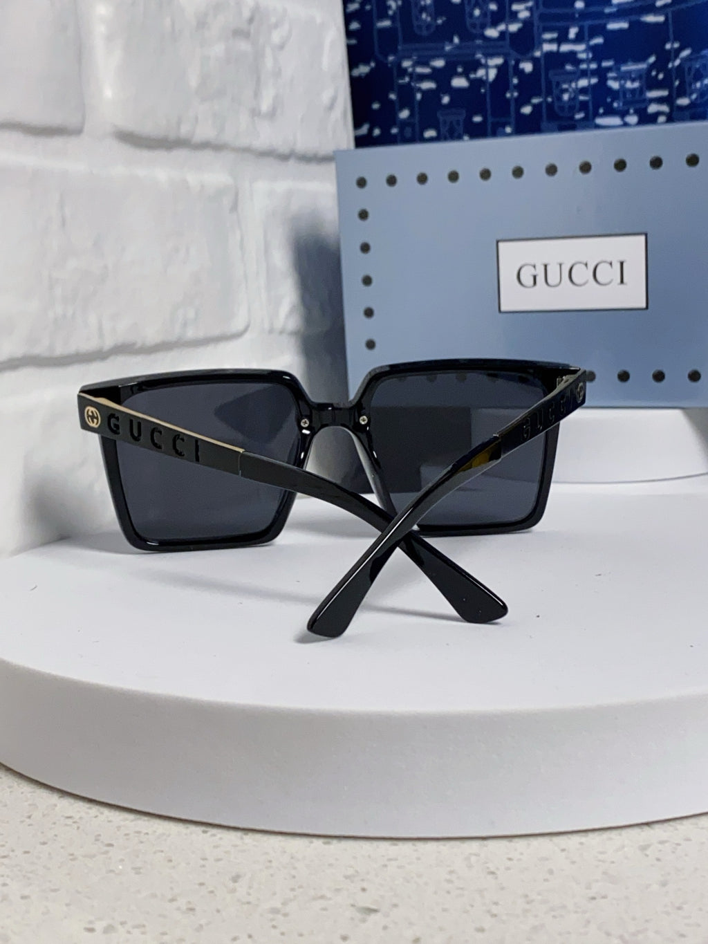 Gucci Polarized Square Silver Lens Sunglasses for Men & Women - 357880 - detail image 3