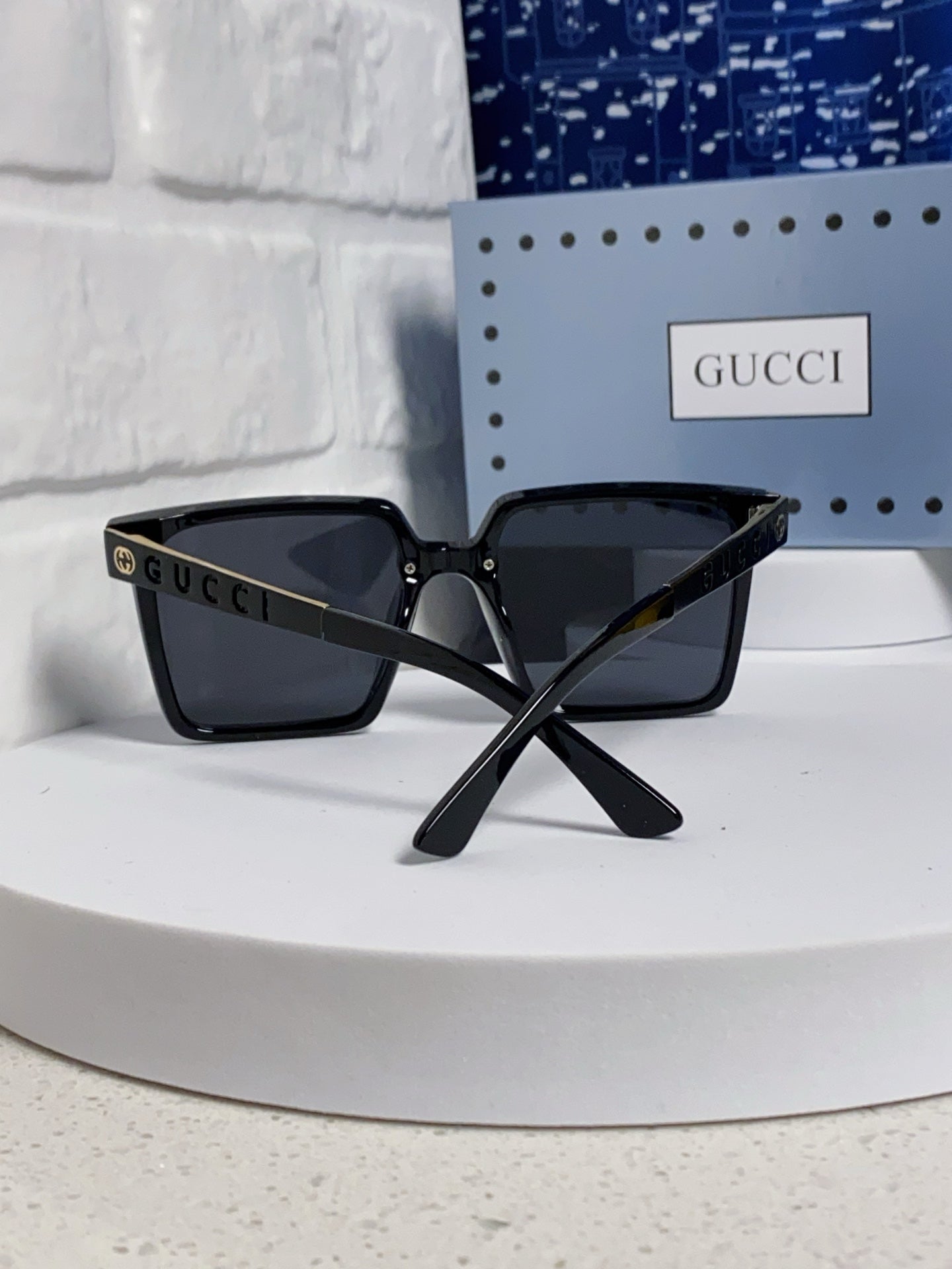 Gucci Polarized Square Silver Lens Sunglasses for Men & Women - 357880 - detail image 3