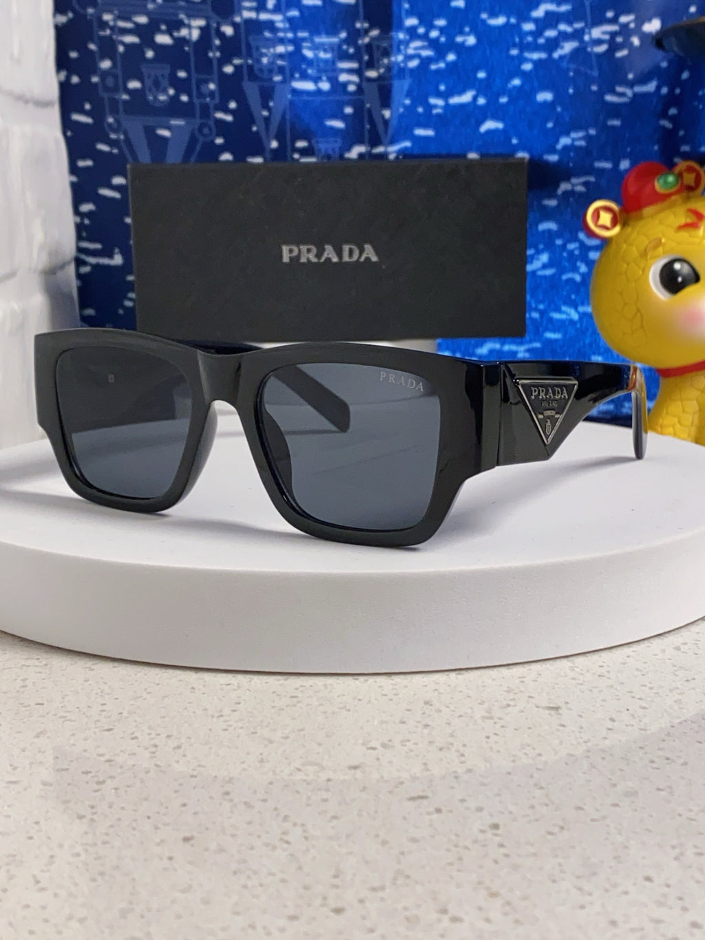 Prada Fashion Black Lens Sunglasses for Men & Women - 358430 - detail image 2