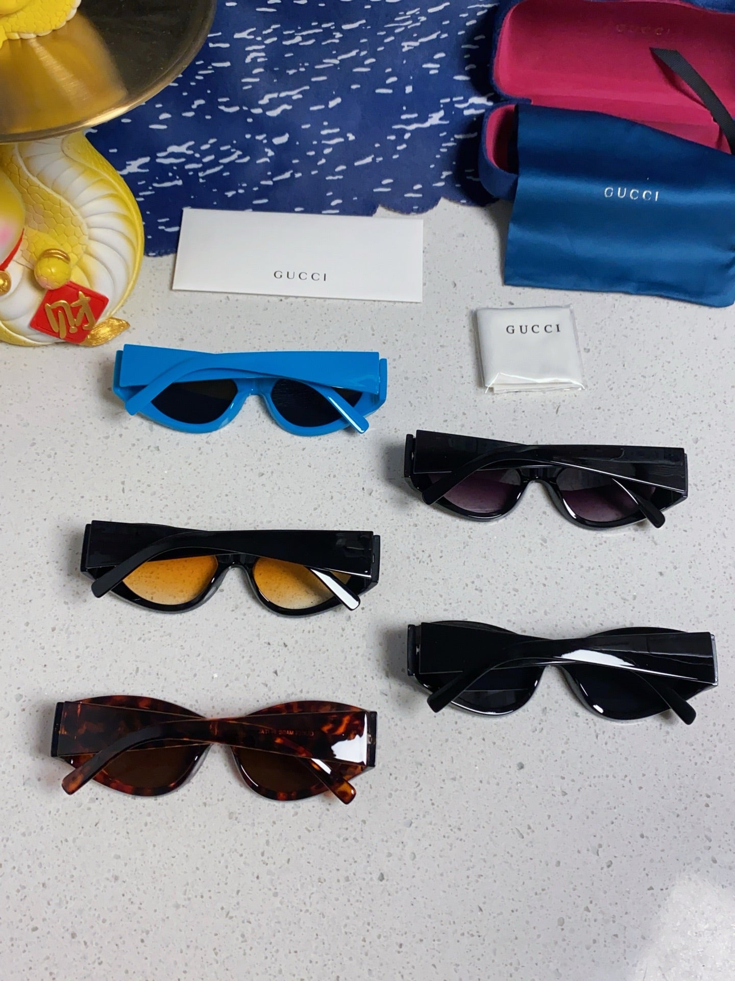 Gucci Cat-Eye Brown Lens Sunglasses for Men & Women - 132223 - detail image 11