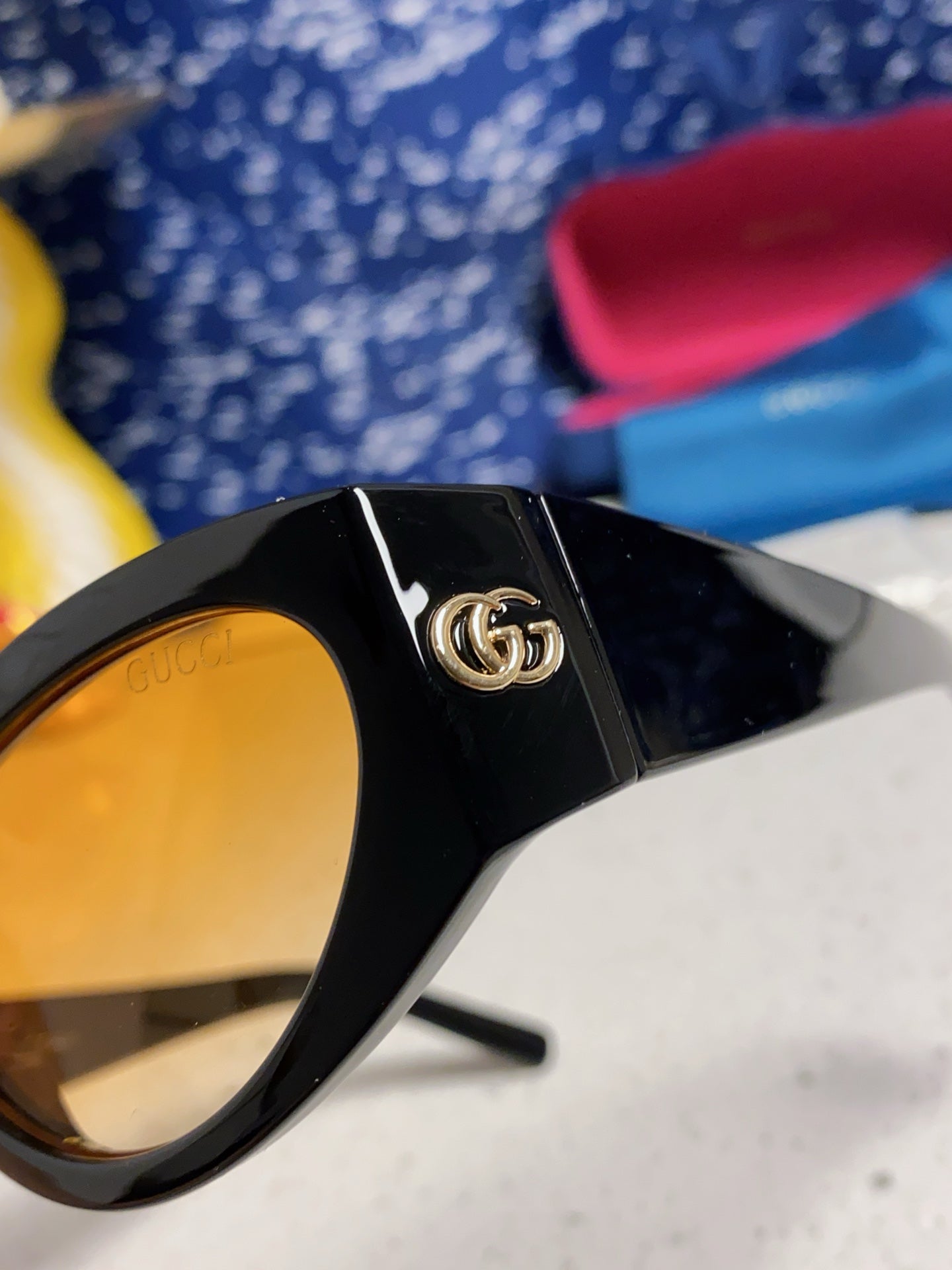 Gucci Cat-Eye Silver Lens Sunglasses for Men & Women - 132222 - detail image 7