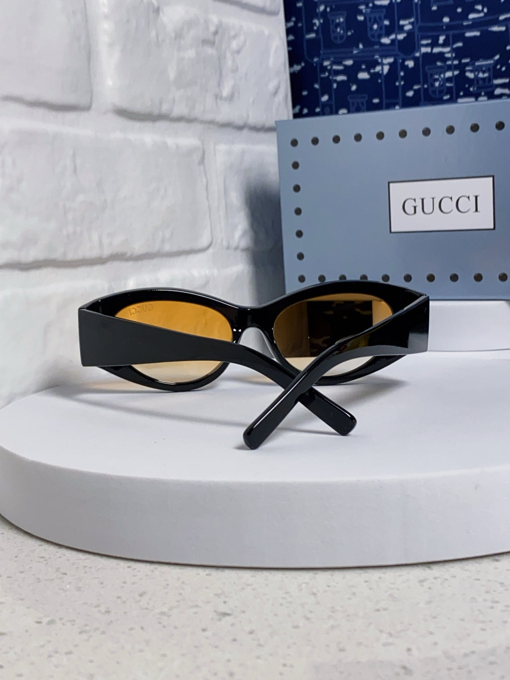 Gucci Cat-Eye Silver Lens Sunglasses for Men & Women - 132222 - detail image 3