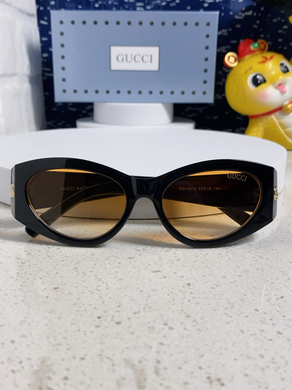 Gucci Cat-Eye Silver Lens Sunglasses for Men & Women - 132222 - detail image 9
