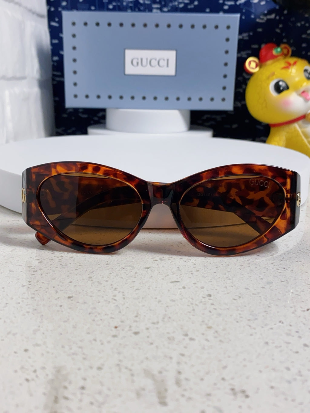 Gucci Cat-Eye Brown Lens Sunglasses for Men & Women - 132223 - detail image 9