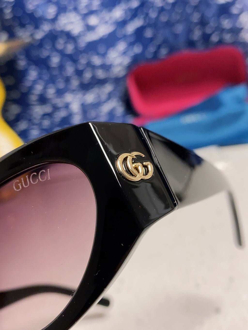 Gucci Cat-Eye Silver Lens Sunglasses for Men & Women - 132224 - detail image 7
