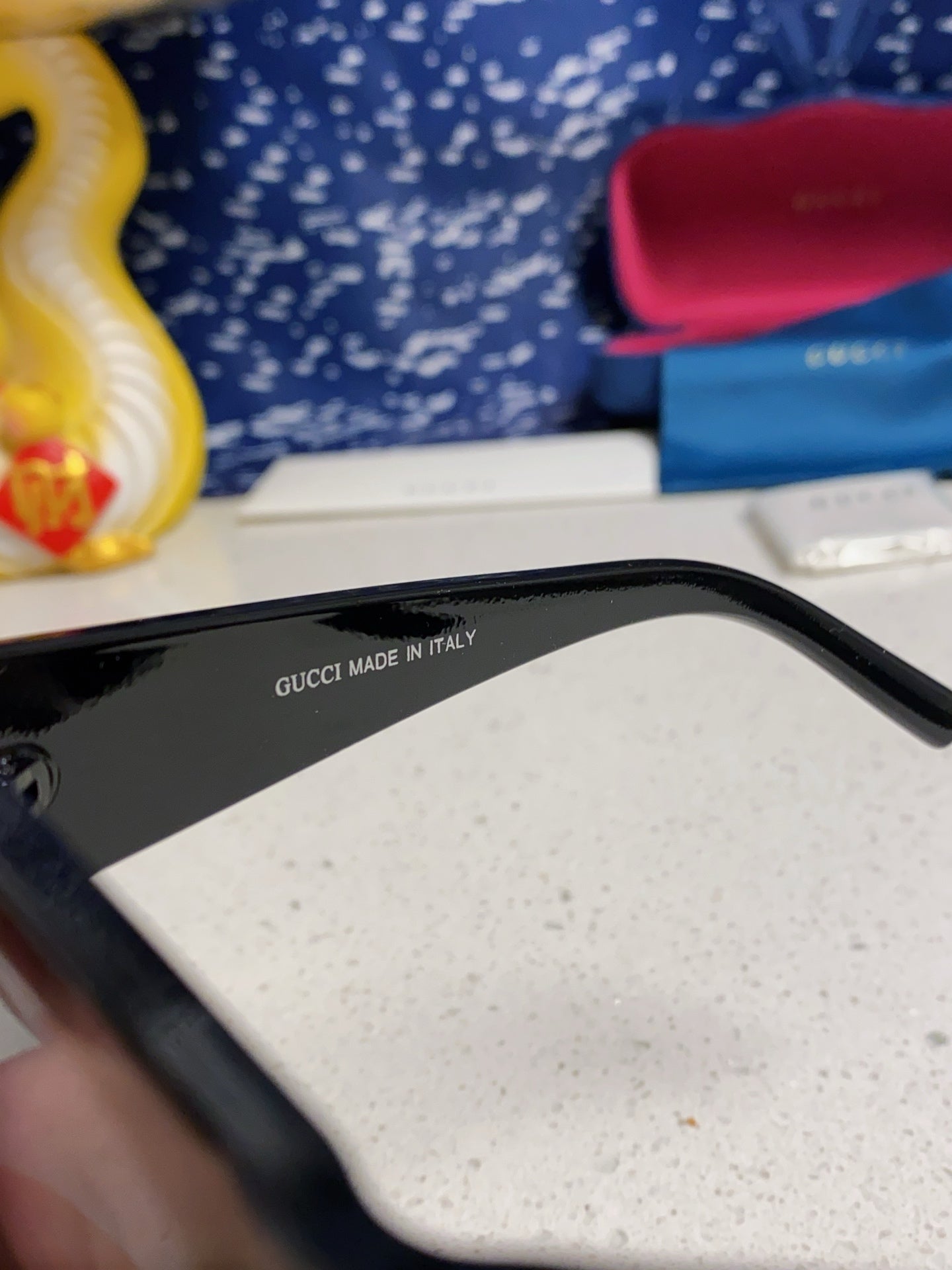 Gucci Cat-Eye Black Lens Sunglasses for Men & Women - 132225 - detail image 9