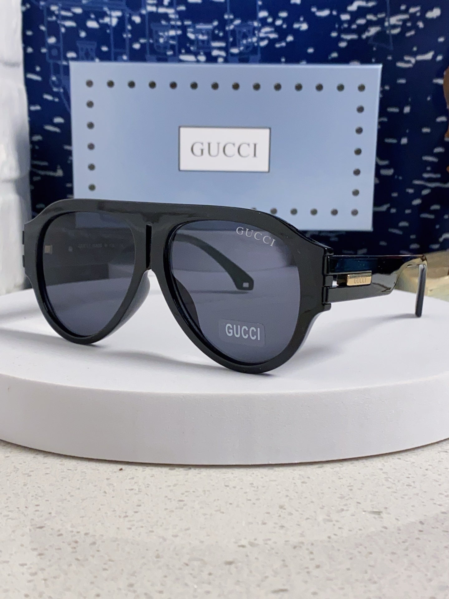 Gucci Aviator Silver Lens Sunglasses for Men & Women - 431399