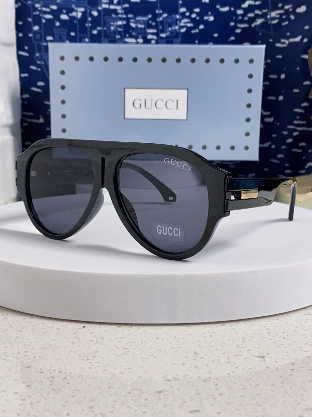 Gucci Aviator Silver Lens Sunglasses for Men & Women - 398289