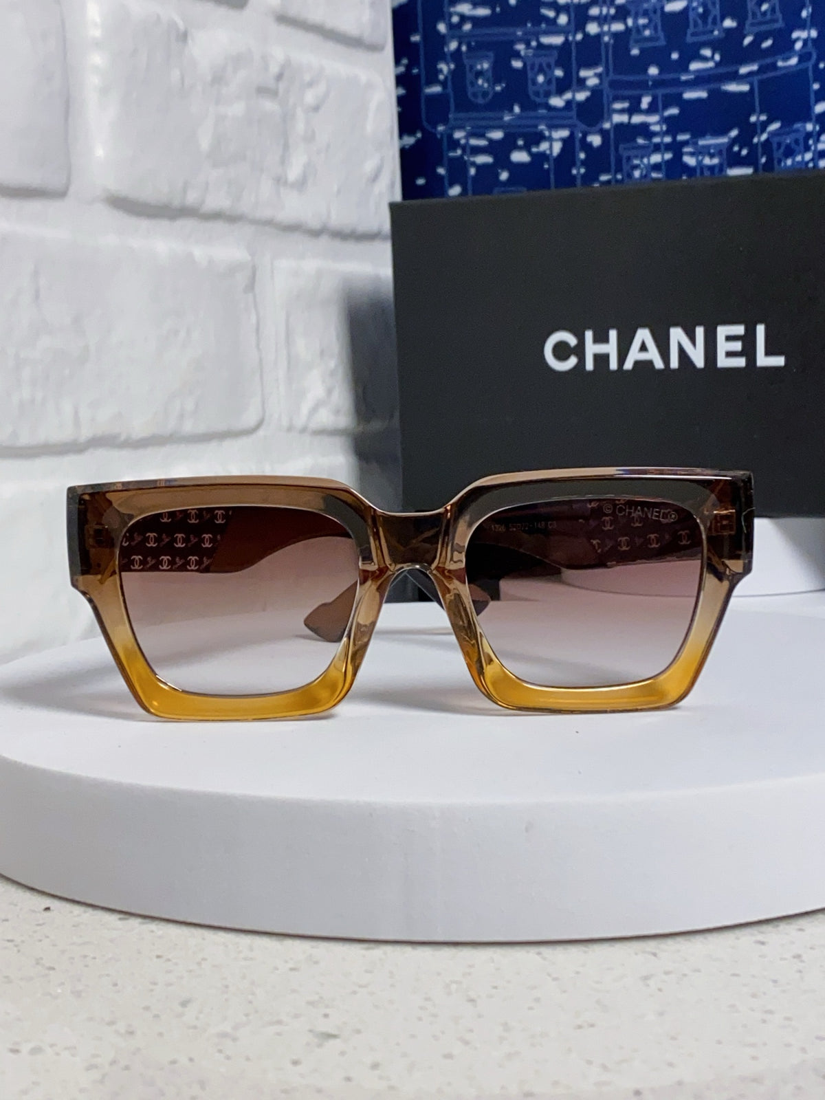 Chanel Polarized Square Brown Lens Sunglasses for Women - 398495