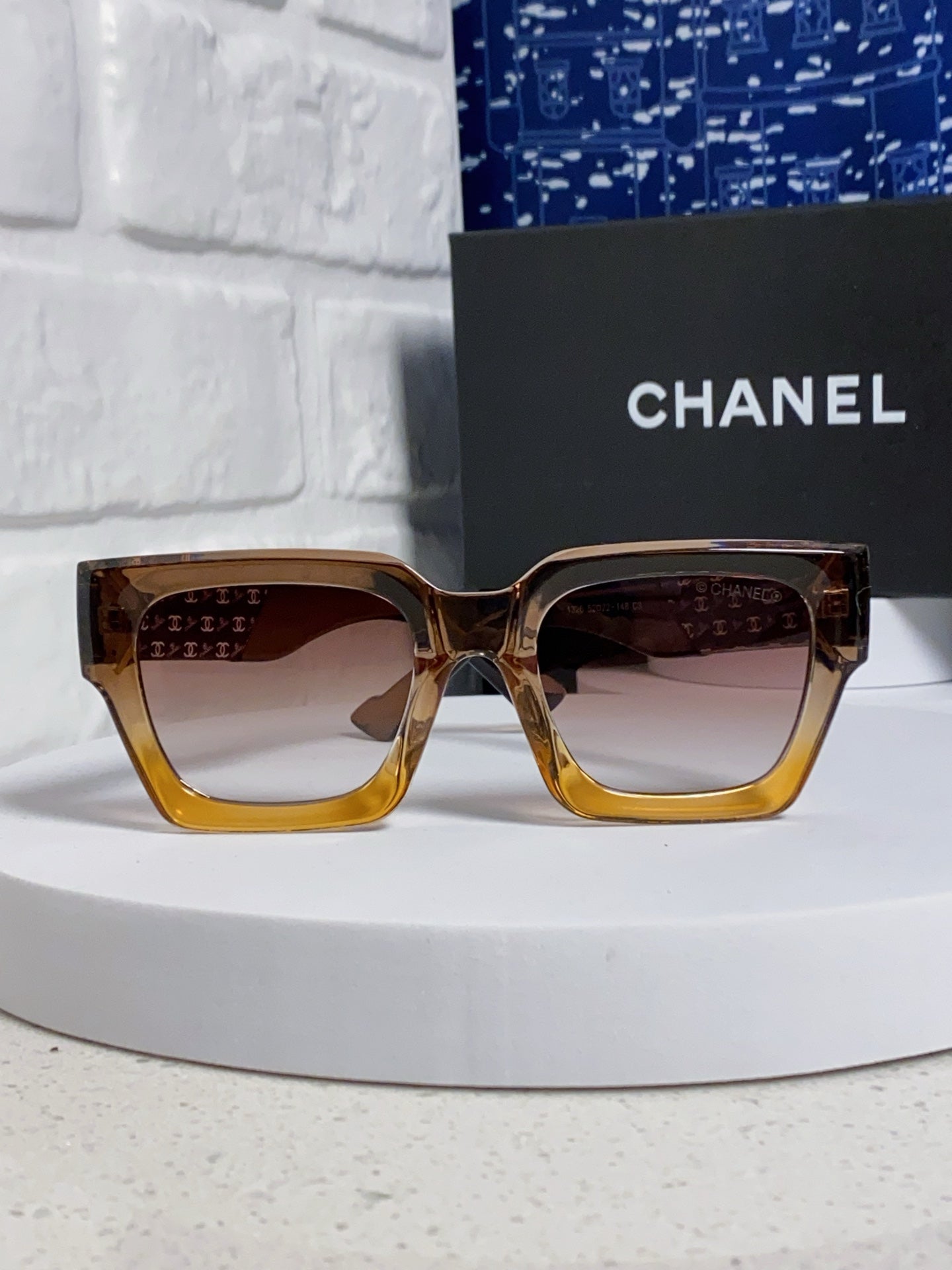 Chanel Polarized Square Brown Lens Sunglasses for Women - 158341