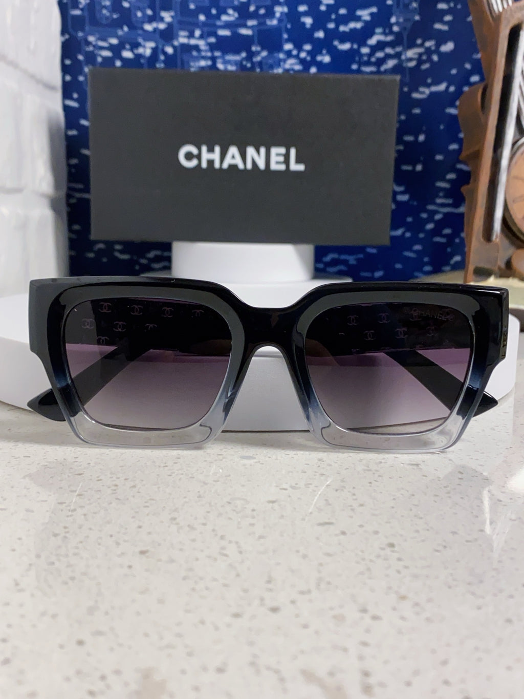 Chanel Polarized Square Silver Lens Sunglasses for Women - 398496 - detail image 9