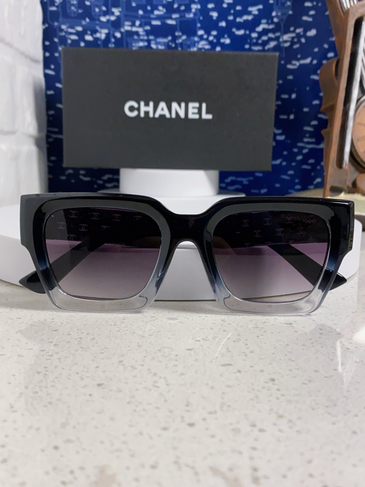 Chanel Polarized Square Silver Lens Sunglasses for Women - 158342 - detail image 9