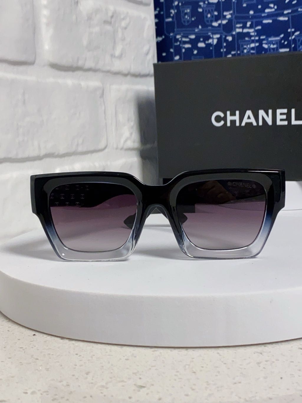 Chanel Polarized Square Silver Lens Sunglasses for Women - 398496 - detail image 2