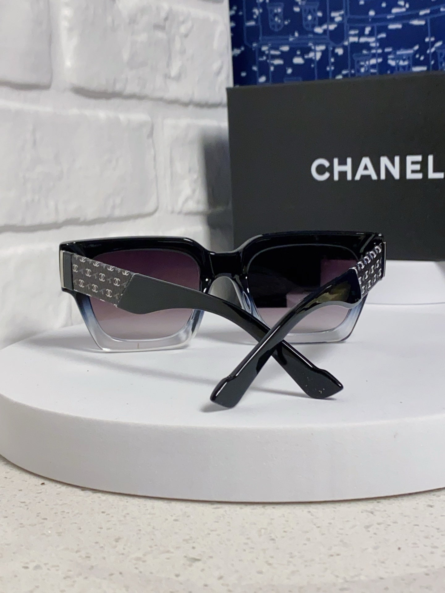 Chanel Polarized Square Silver Lens Sunglasses for Women - 398496 - detail image 3