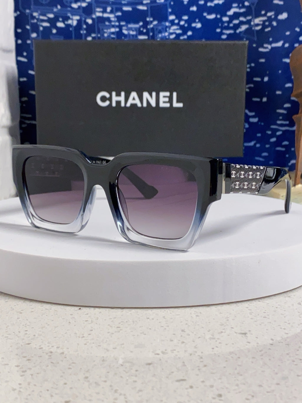 Chanel Polarized Square Silver Lens Sunglasses for Women - 398496