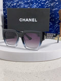 Chanel Polarized Square Silver Lens Sunglasses for Women - 398496