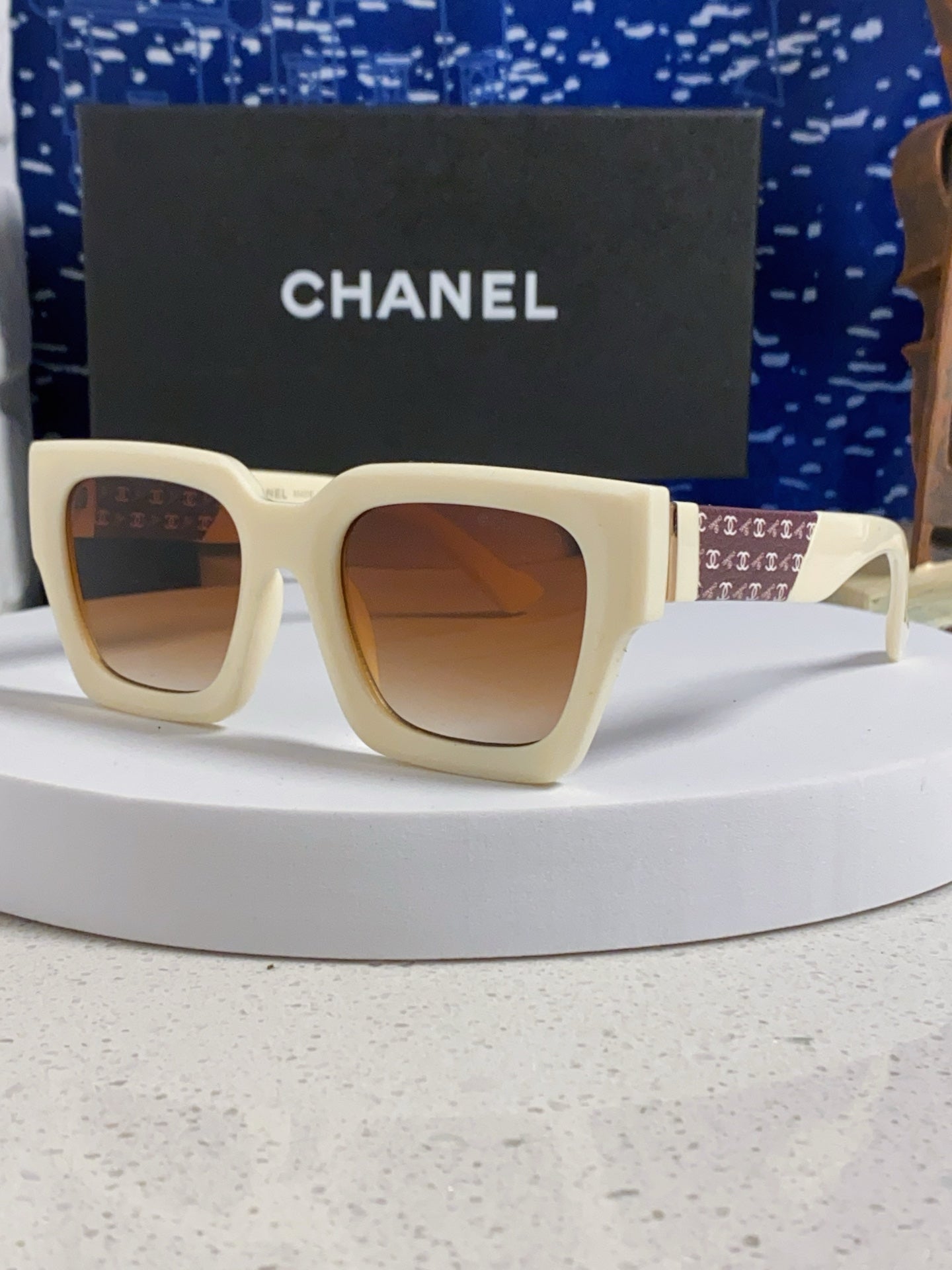 Chanel Polarized Square Brown Lens Sunglasses for Women - 158343