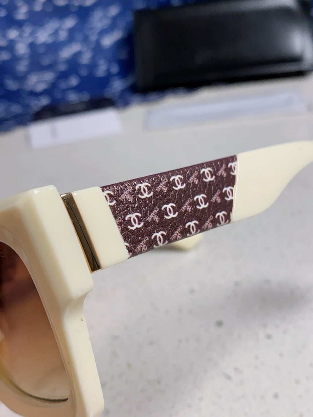 Chanel Polarized Square Brown Lens Sunglasses for Women - 398497 - detail image 7