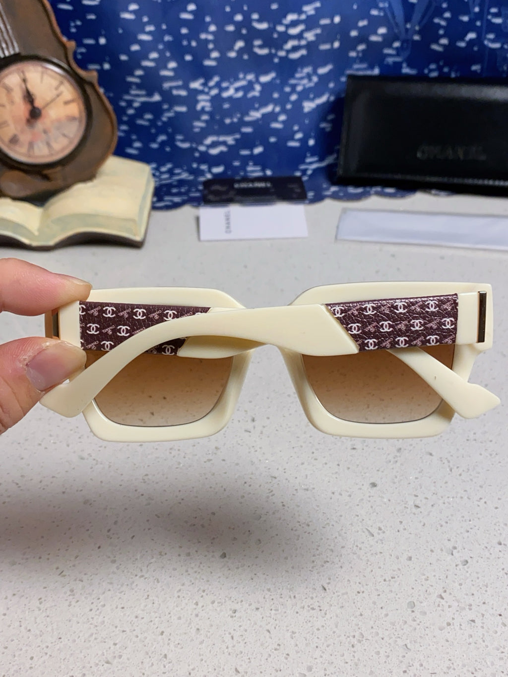 Chanel Polarized Square Brown Lens Sunglasses for Women - 398497 - detail image 5
