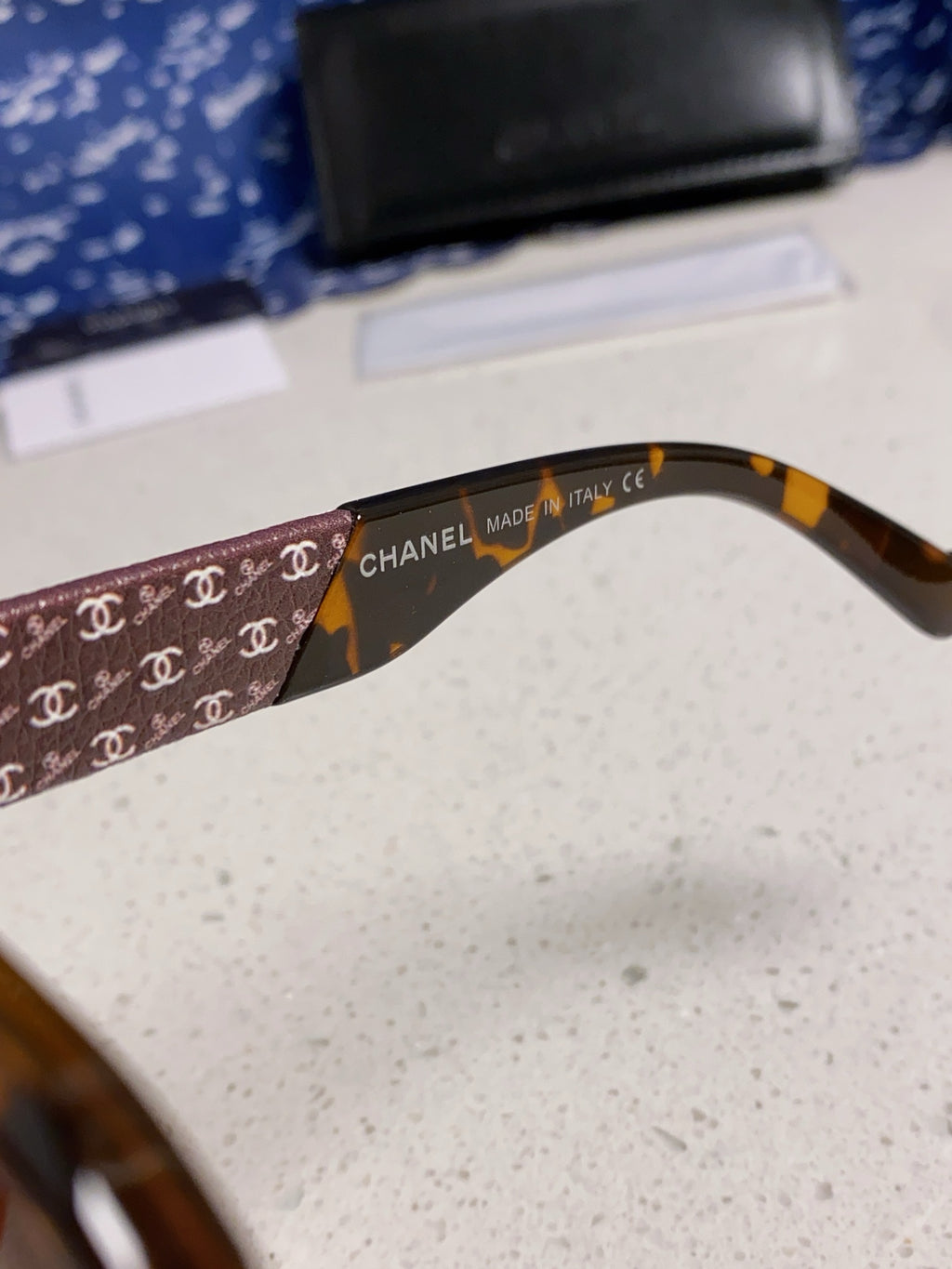 Chanel Polarized Square Brown Lens Sunglasses for Women - 158344 - detail image 8