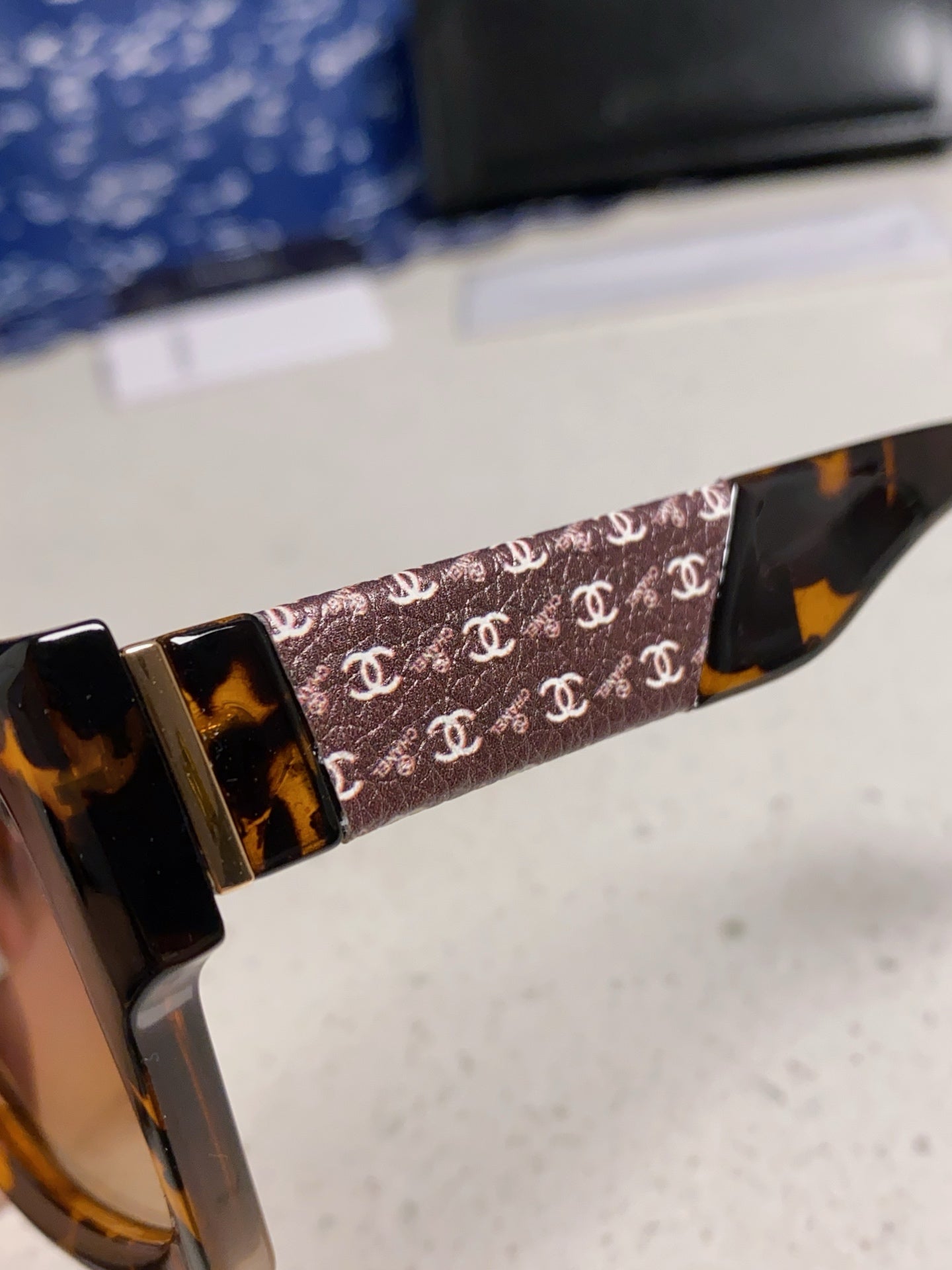 Chanel Polarized Square Brown Lens Sunglasses for Women - 398498 - detail image 7
