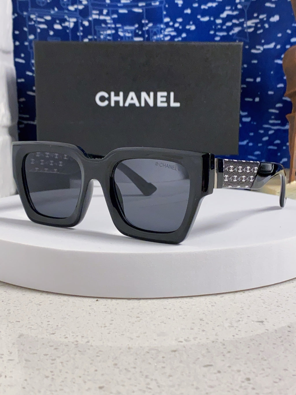 Chanel Polarized Square Gray Lens Sunglasses for Women - 398499