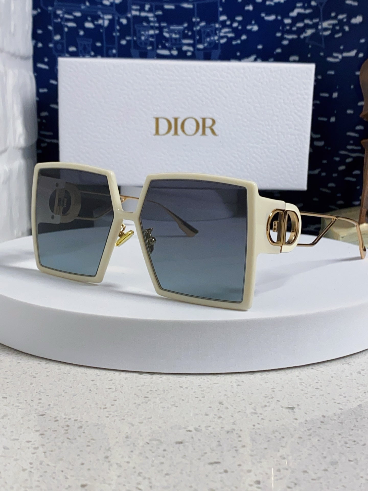 Dior Square Red Lens Sunglasses for Women - 415410