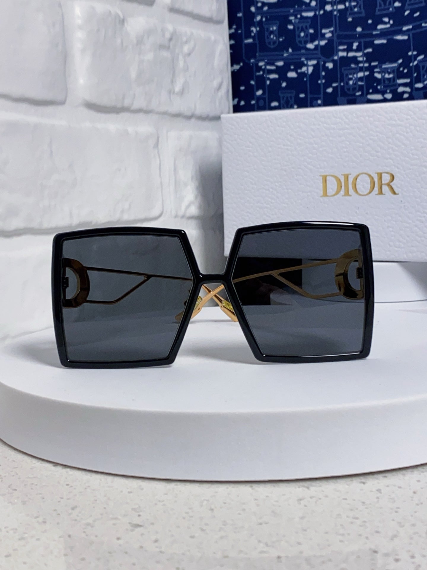 Dior Square Gold Lens Sunglasses for Women - detail image 2