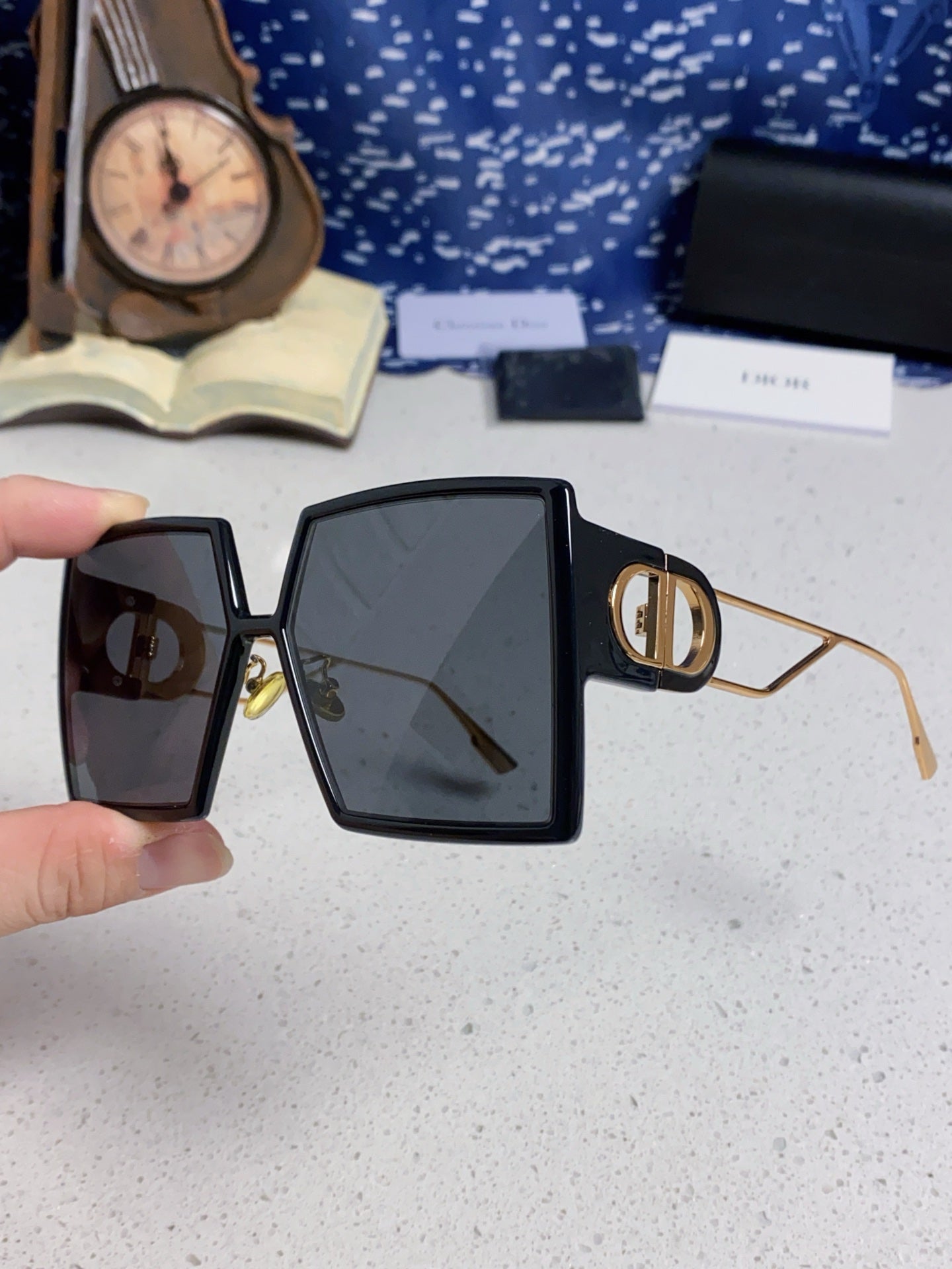 Dior Square Gold Lens Sunglasses for Women - detail image 6