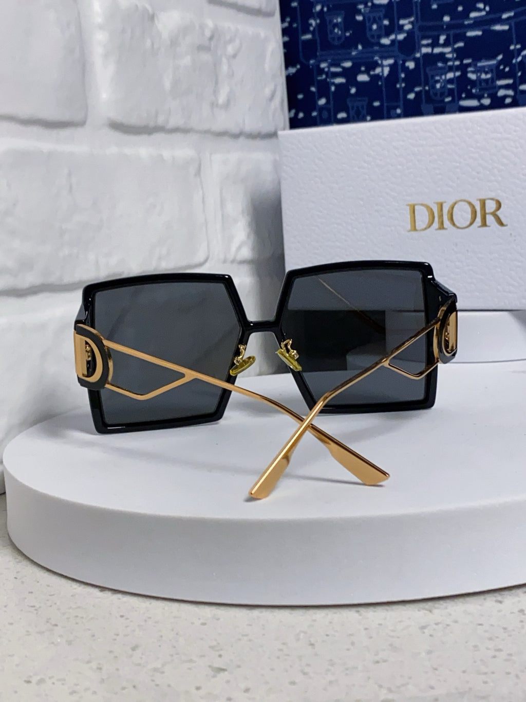 Dior Square Gold Lens Sunglasses for Women - detail image 3