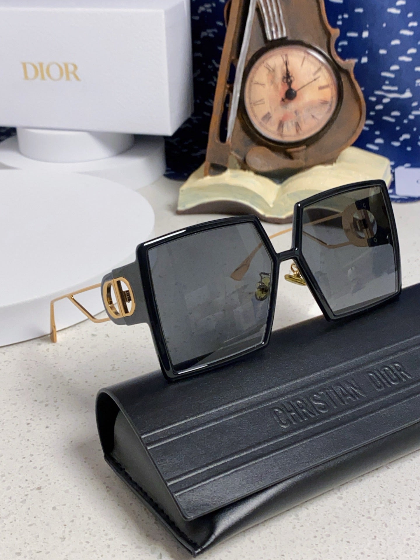 Dior Square Gold Lens Sunglasses for Women - detail image 8