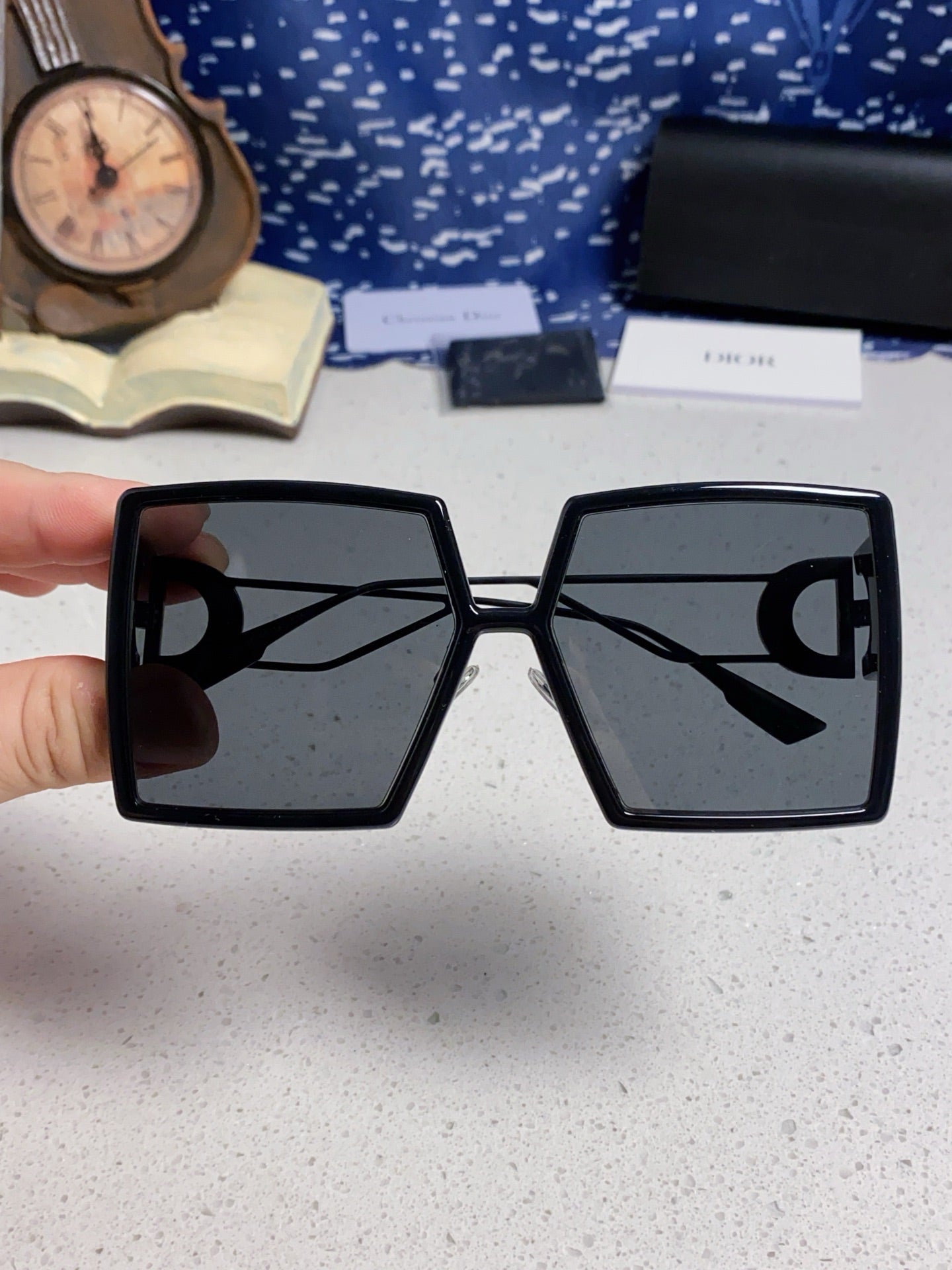 Dior Square Brown Lens Sunglasses for Women - 415412 - detail image 4