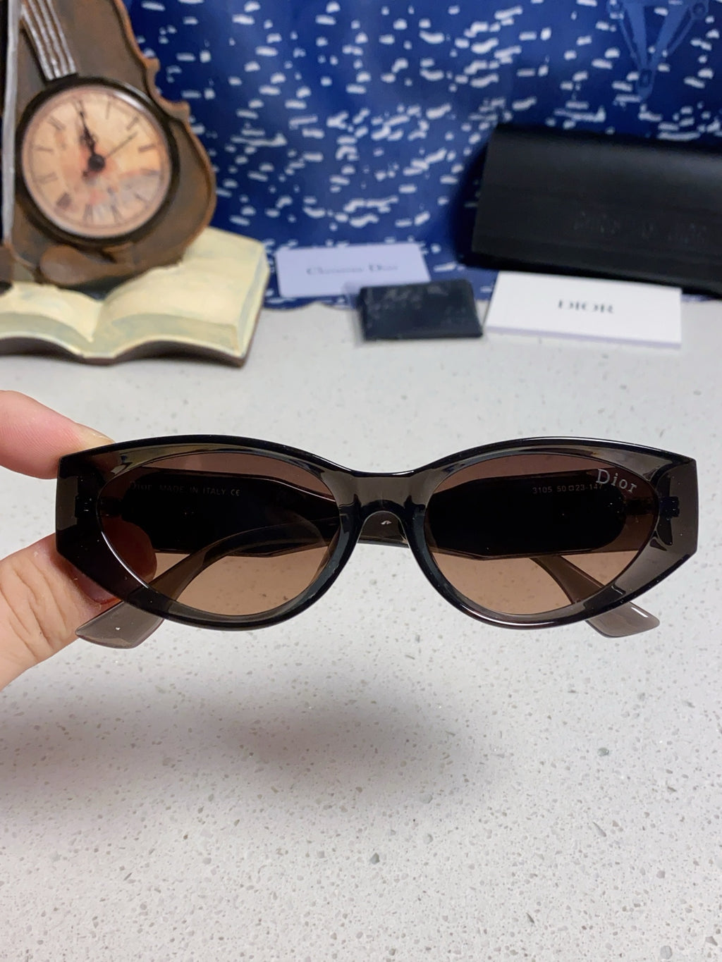 Dior Polarized Fashion Silver Lens Sunglasses for Women - 431736 - detail image 4