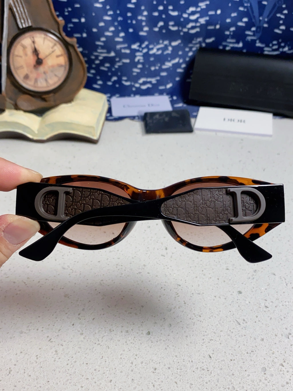 Dior Polarized Fashion Silver Lens Sunglasses for Women - 415465 - detail image 5