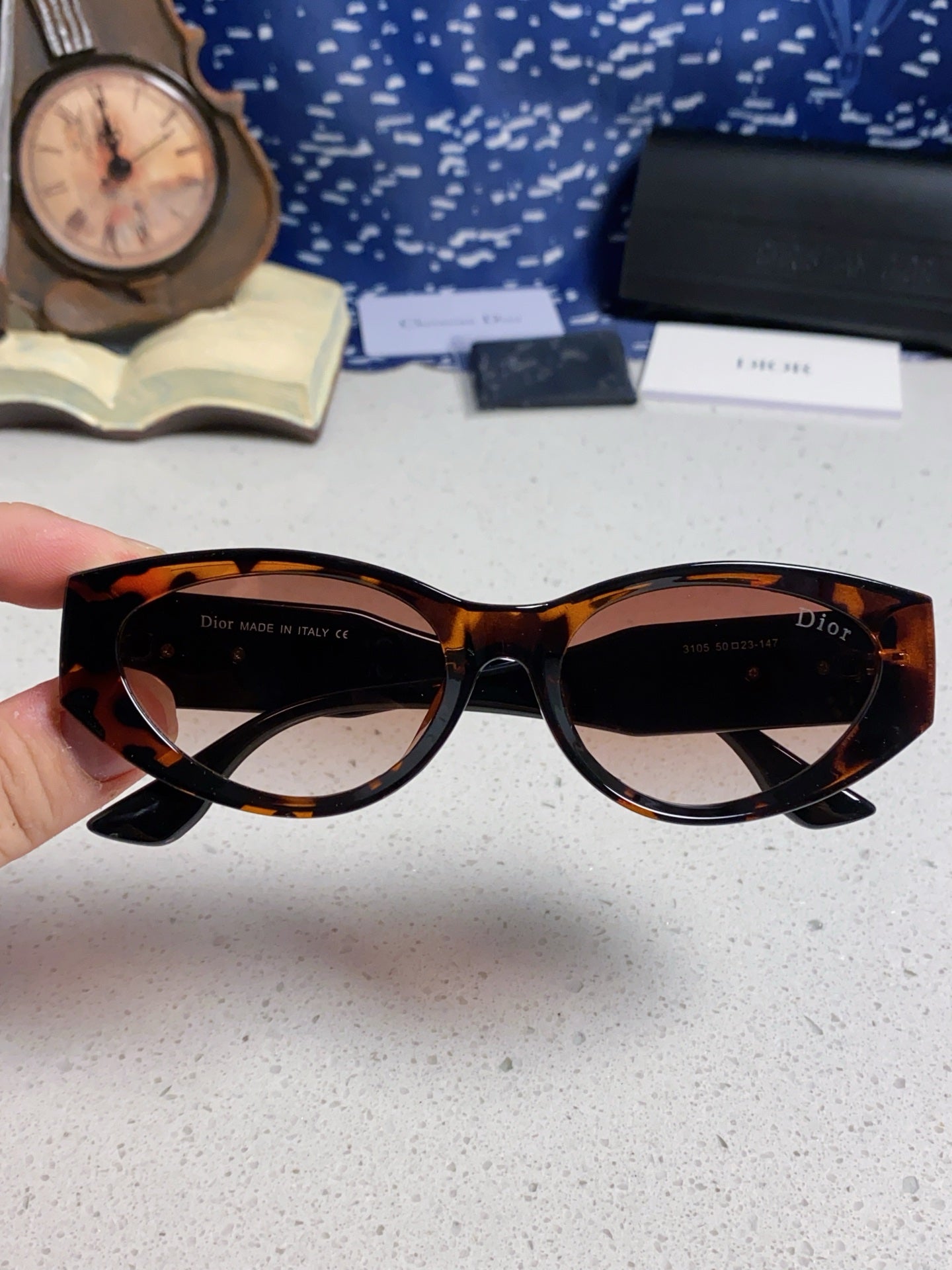 Dior Polarized Fashion Silver Lens Sunglasses for Women - 415366 - detail image 4